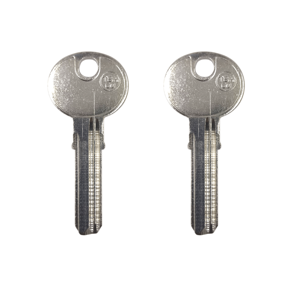 Paquete de dos Llaves de Punto KT016/T60 – Llave de Seguridad para Cerraduras Residenciales